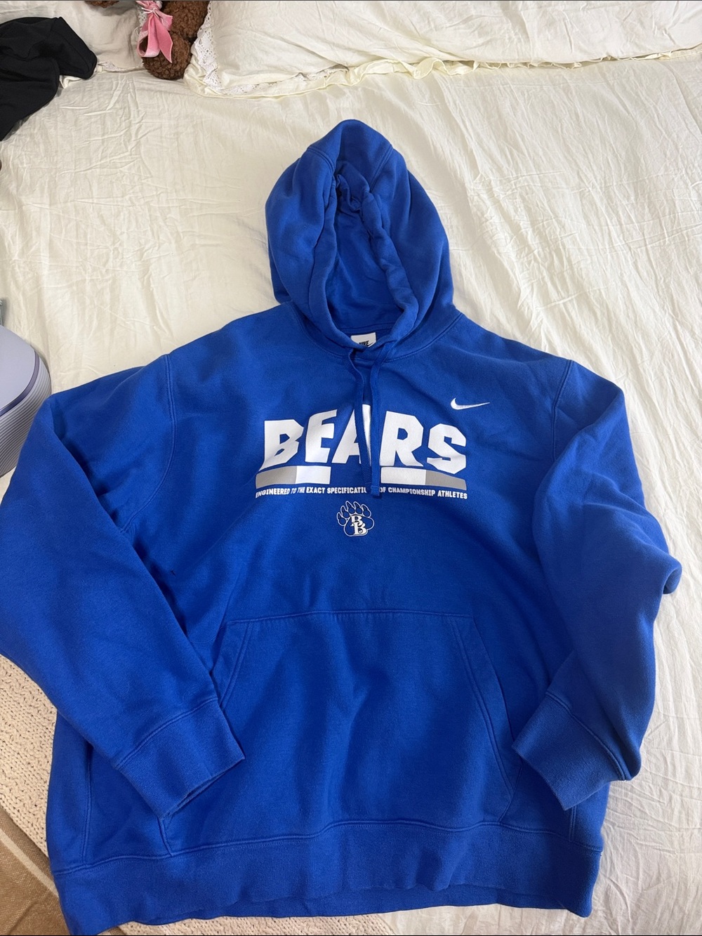Nike Men’s Royal Blue BEARS Zip-Up Hoodie